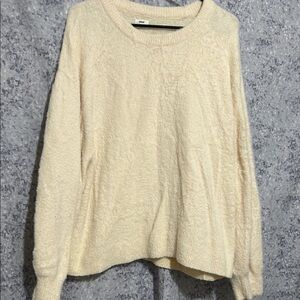 aerie Cream Crewneck  Sweater